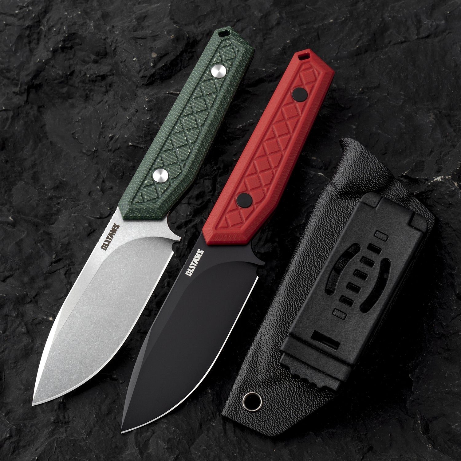 Fixed Blade Knife 3.62'' 9Cr18Mov BLADE+G10/Micarta HANDLE- G043