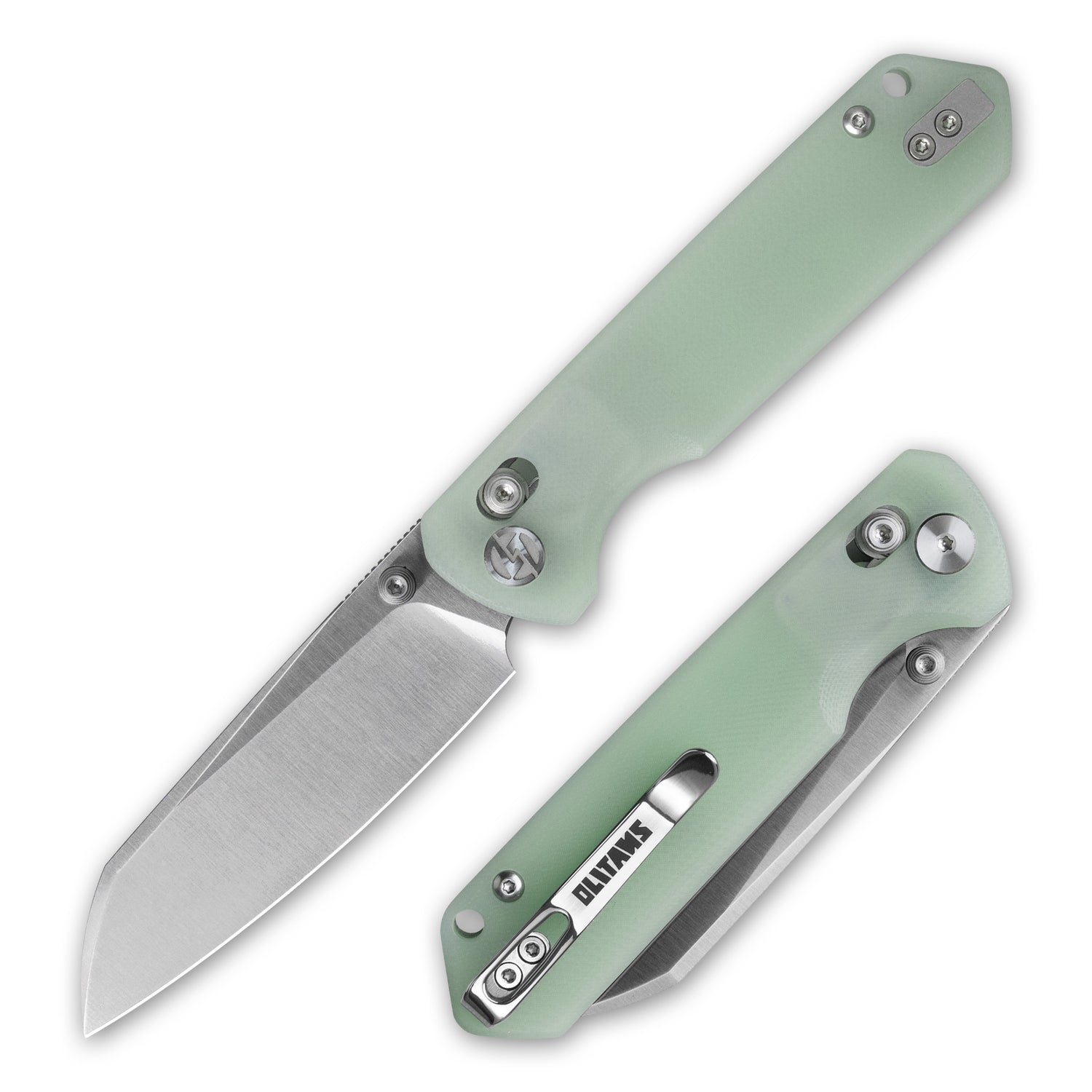 King Penguin G062 Folding Knife (3.35''+14C28N+Carbon fiber surface G10 Handle)-Crossbar Lock-Thumb Stud-Olitans
