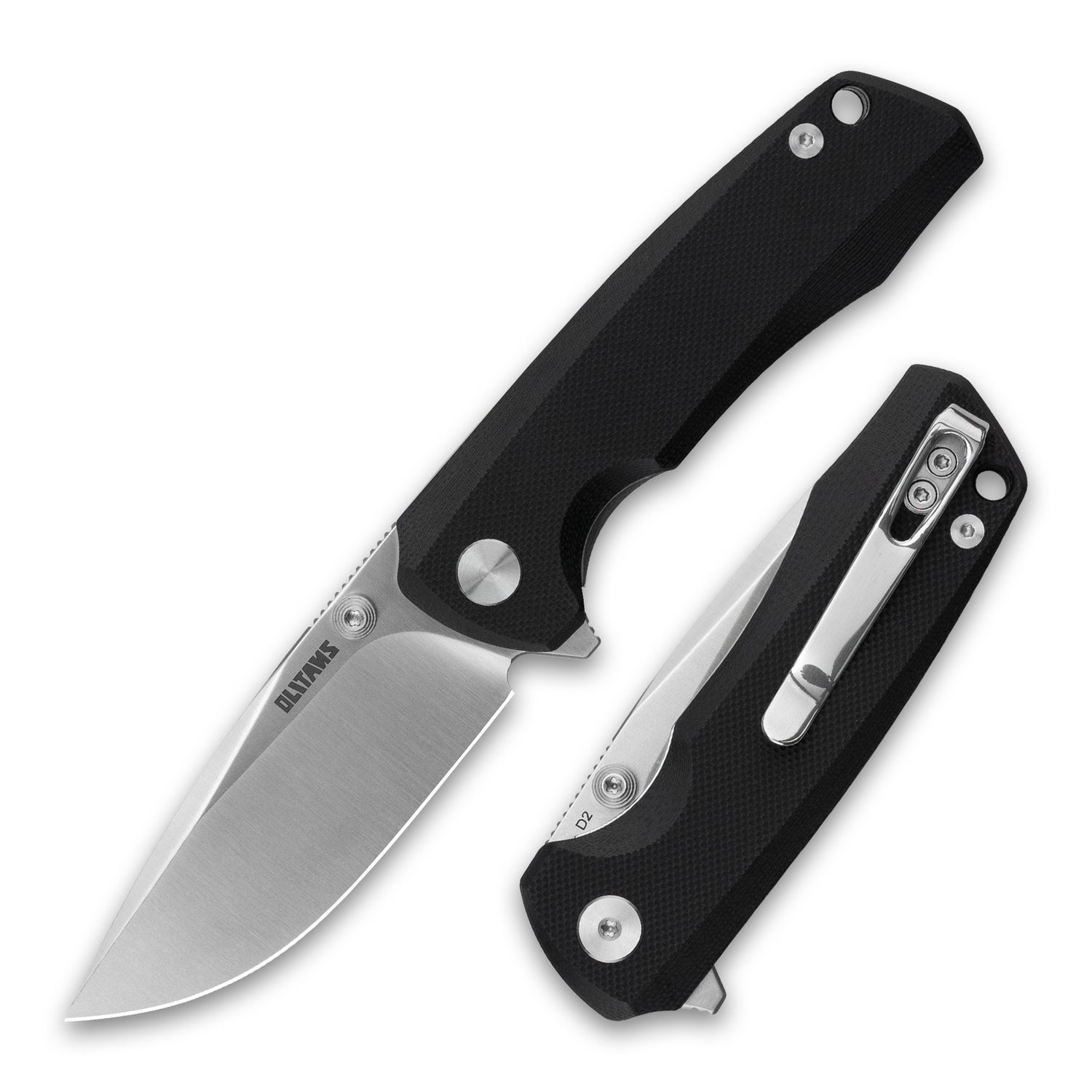 Bomber G061 Folding Knife ( 2.91''+D2+G10 )- Liner LOCK-THUMB STUD-OLITANS
