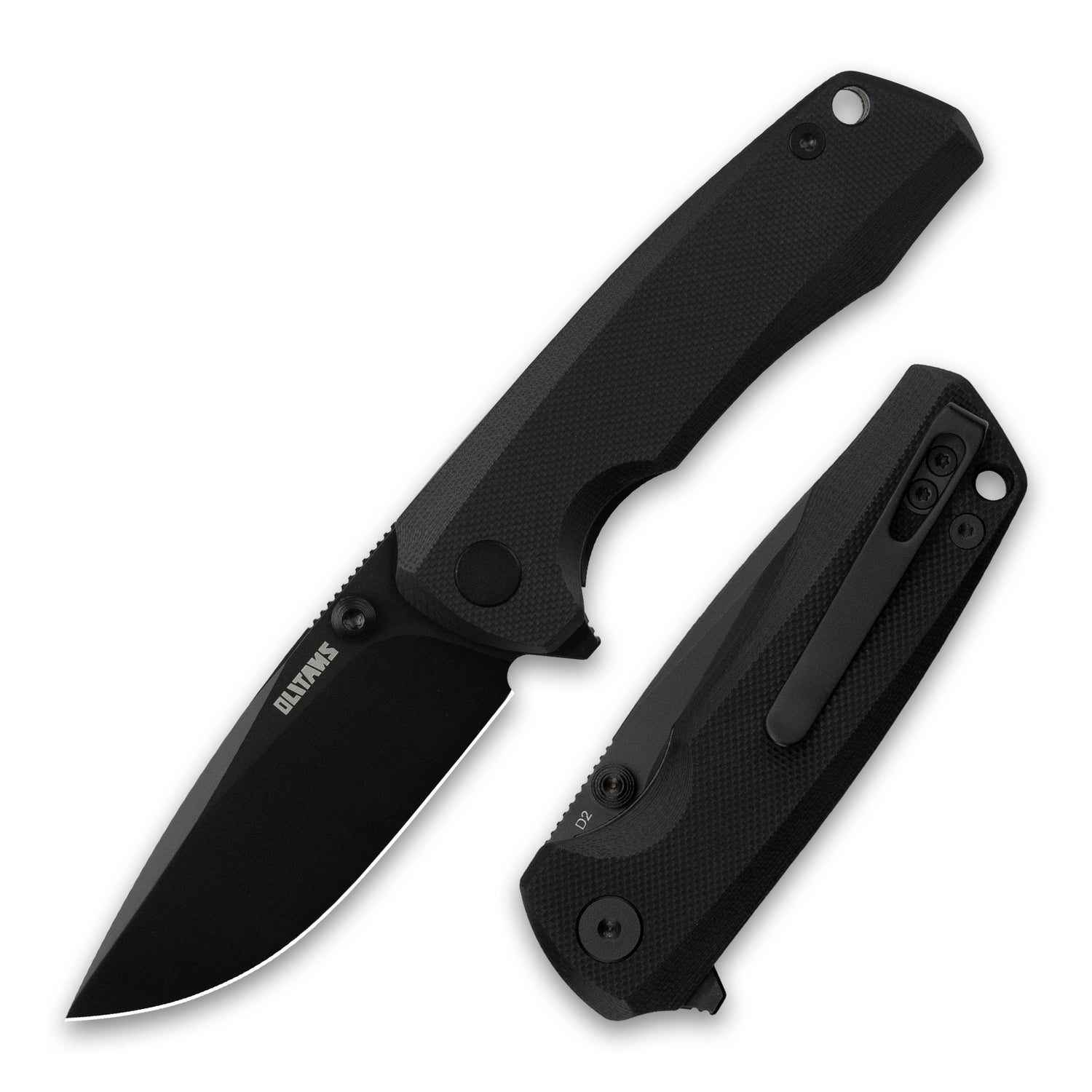 Bomber G061 Folding Knife ( 2.91''+D2+G10 )- Liner LOCK-THUMB STUD-OLITANS