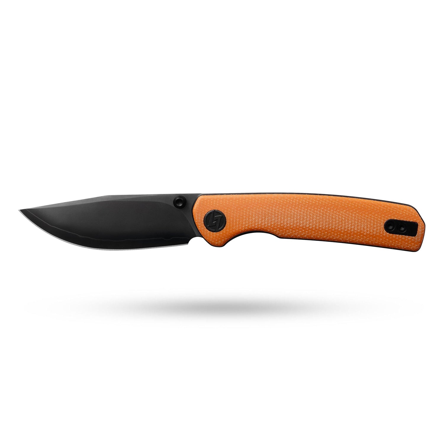 Gecko SE G080 (3.07''+SLD Magic+PVD+Orange Micarta)-Liner Lock-thumb stud
