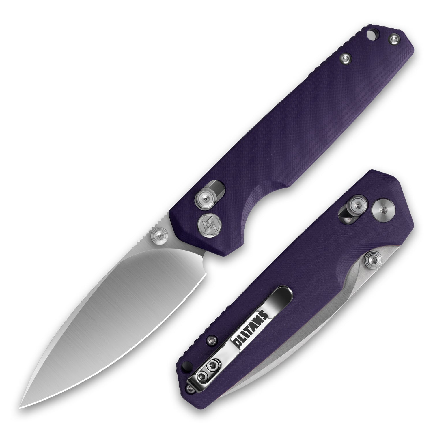 Youth Bird Pocket Knife(3''+14C28N+G10)-Crossbar Lock-Thumb stud-G053
