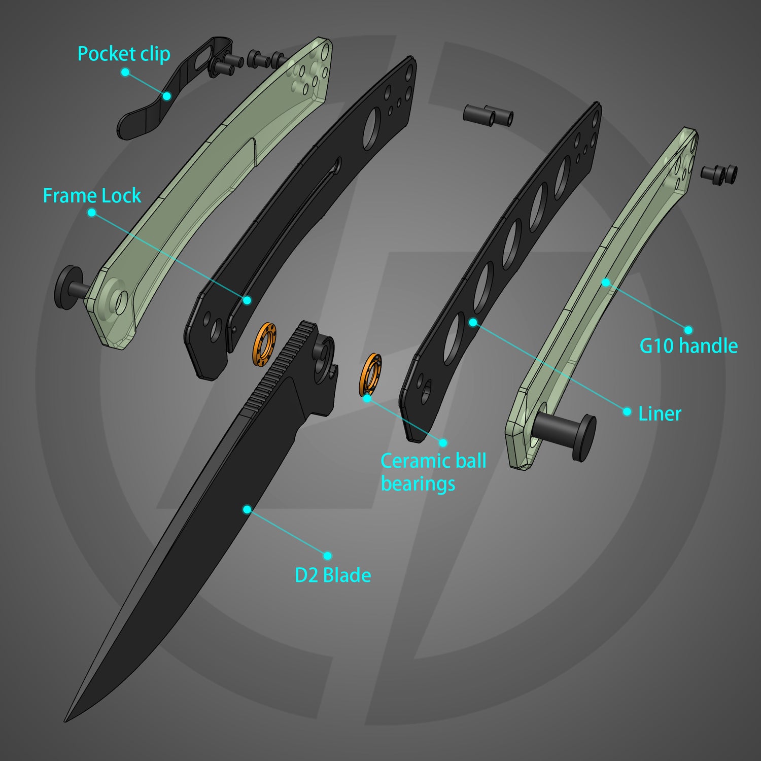 Maximus Pocket Knife Liner Lock(3.5