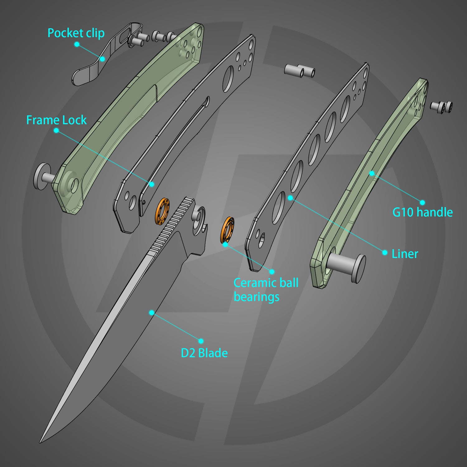 Maximus Pocket Knife Liner Lock(3.5