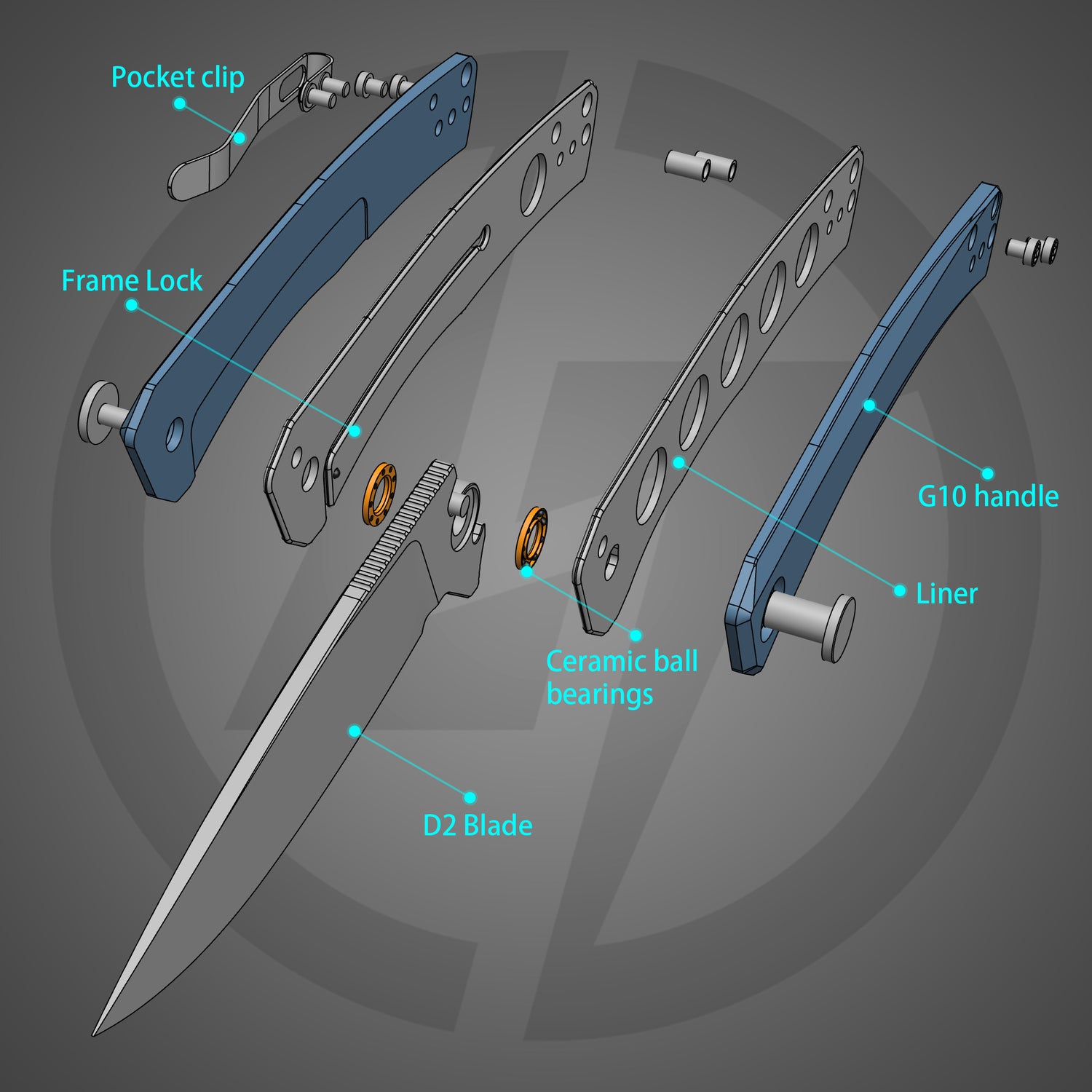 Maximus Pocket Knife Liner Lock(3.5