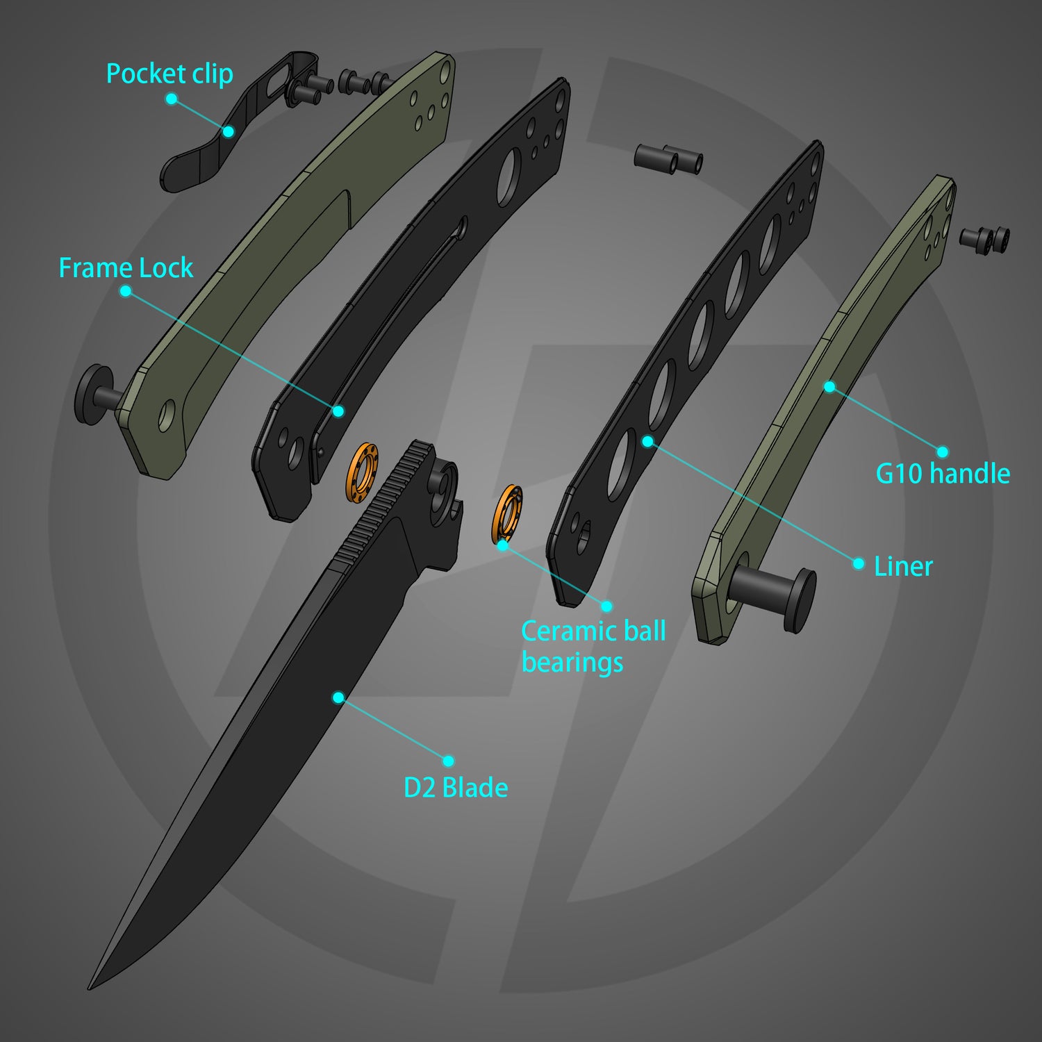 Maximus Pocket Knife Liner Lock(3.5