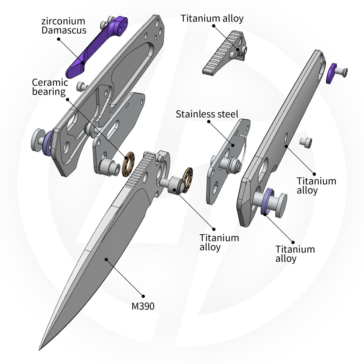 Ti-Aero T075 Folding Knife –(3.23