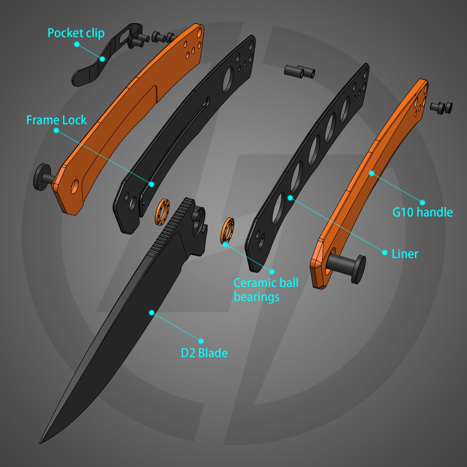 Maximus Pocket Knife Liner Lock(3.5