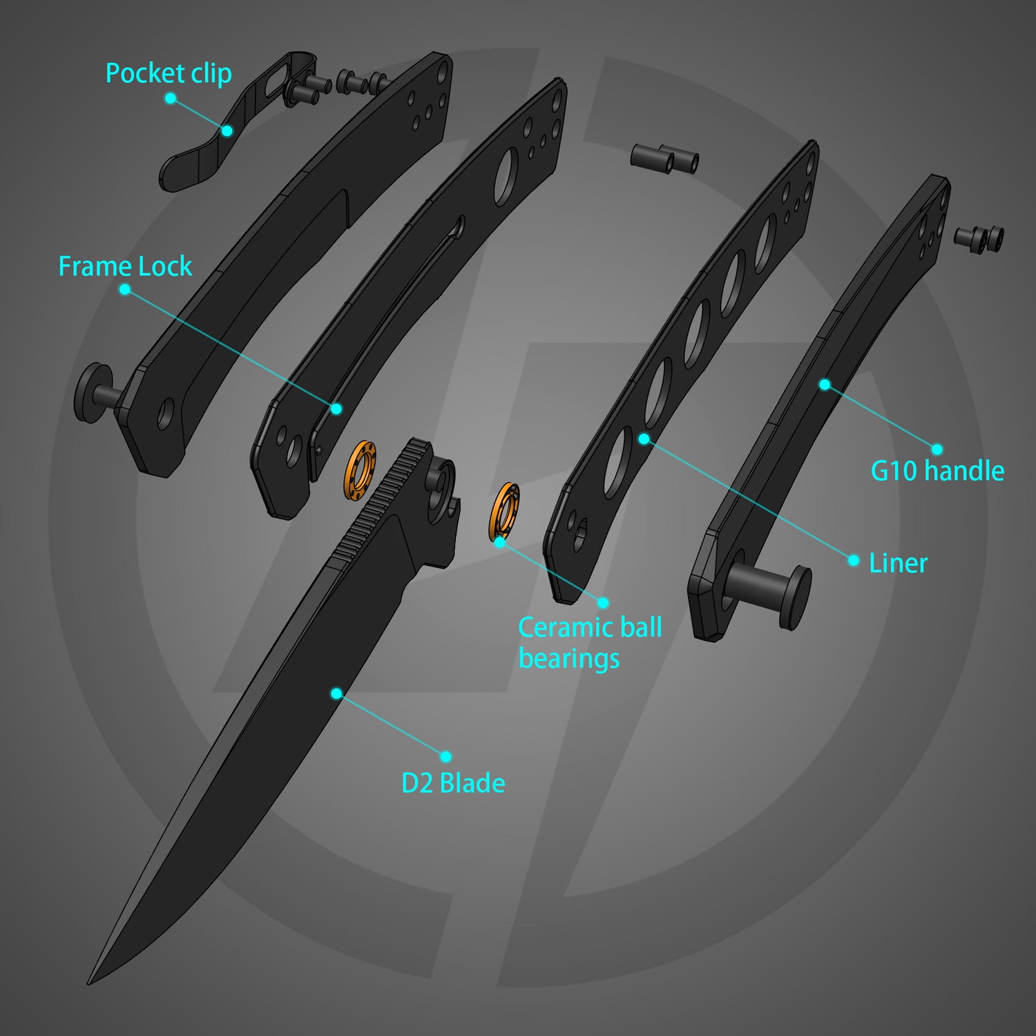 Maximus Pocket Knife Liner Lock(3.5