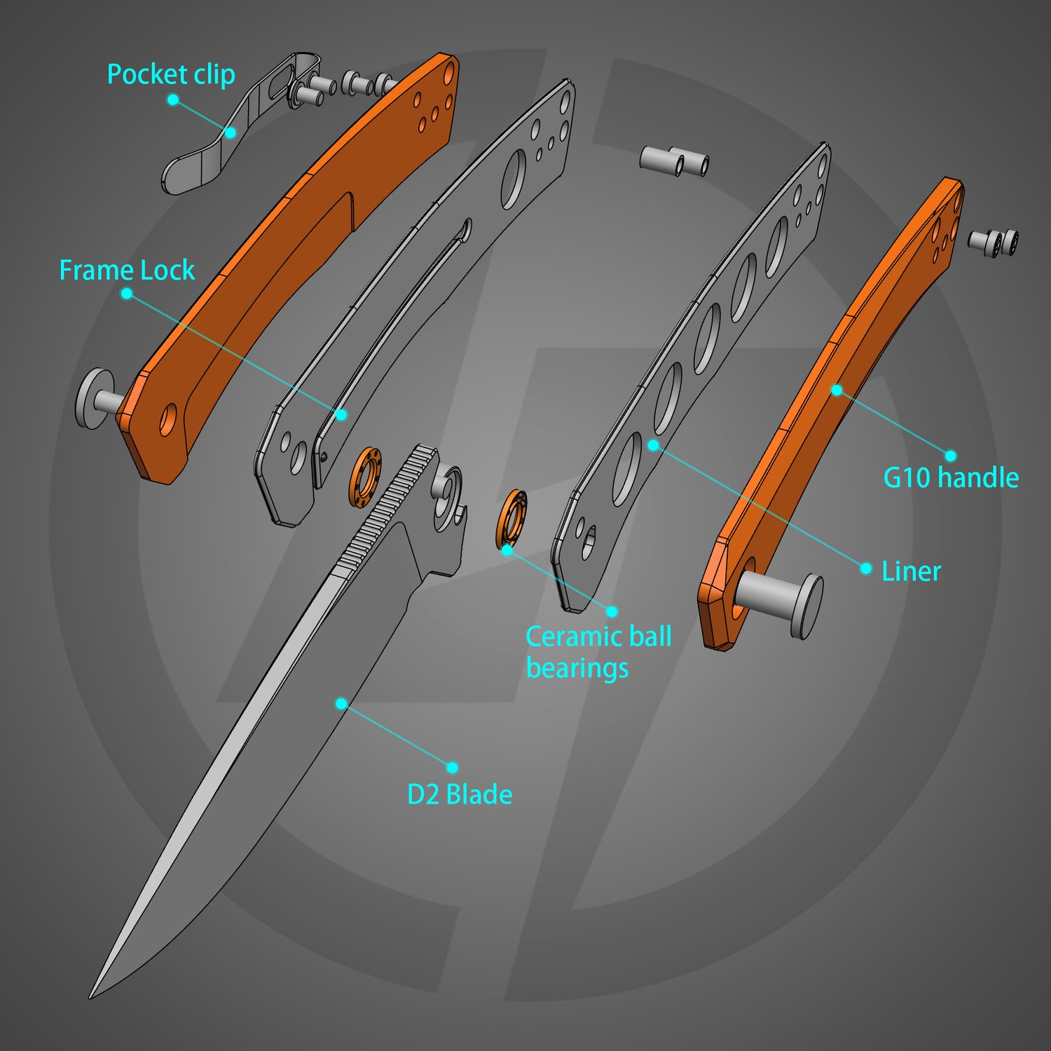 Maximus Pocket Knife Liner Lock(3.5