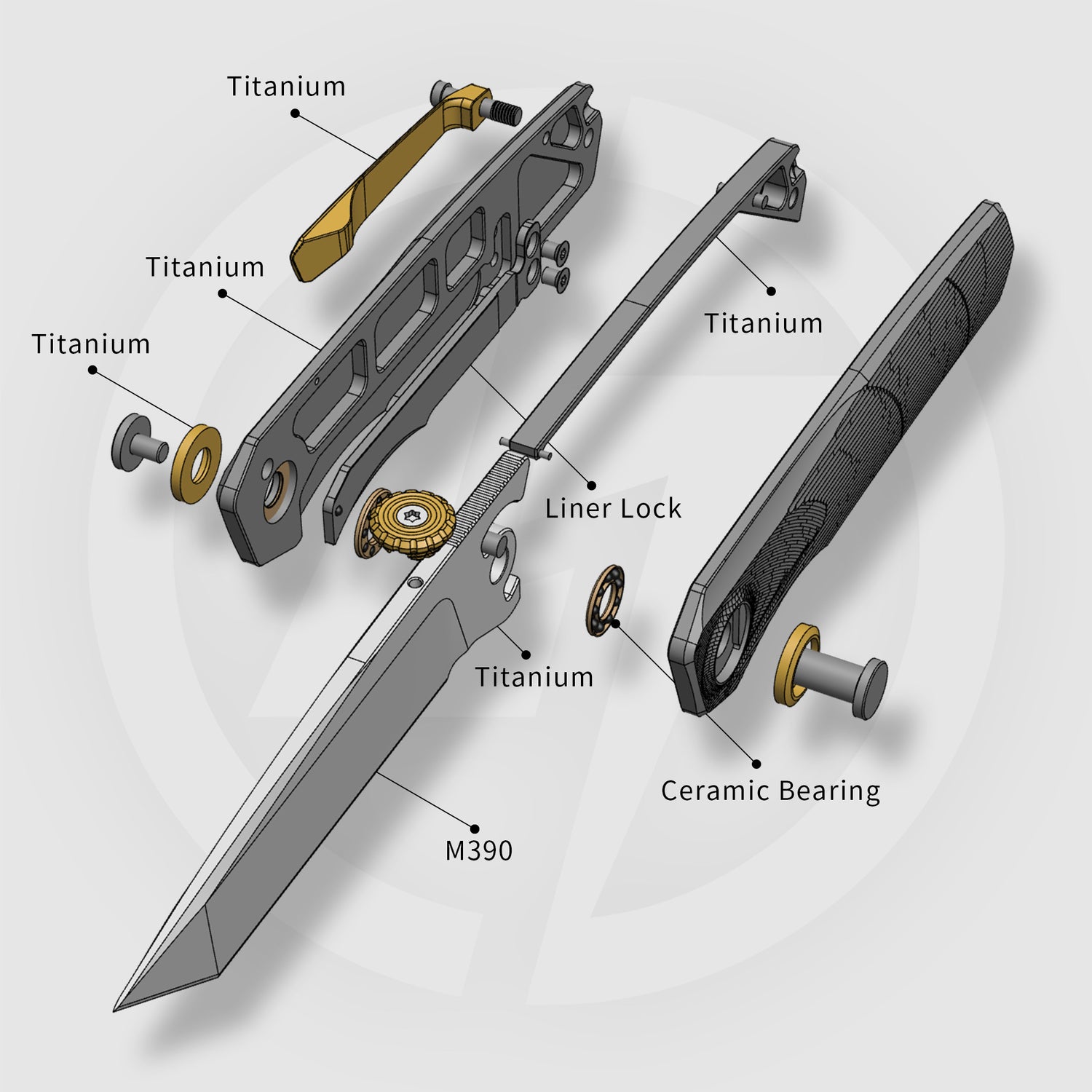 Stealth II T069 Folding Knife – (3.31