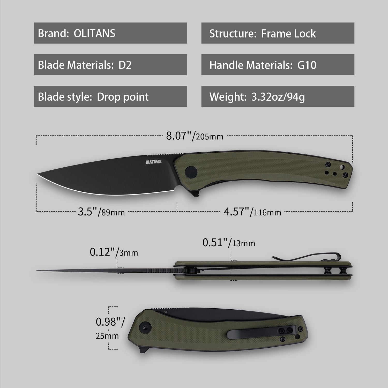 Maximus Pocket Knife Liner Lock(3.5
