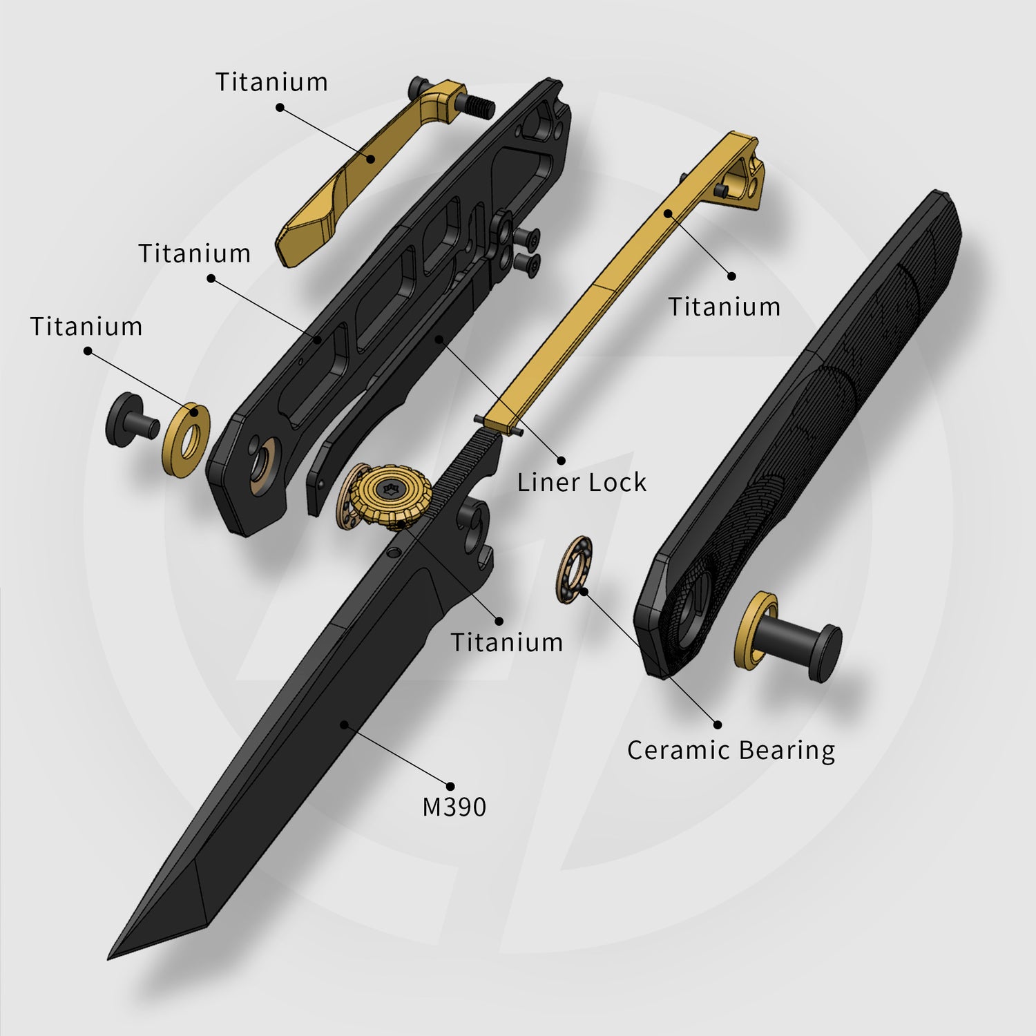 Stealth II T069 Folding Knife – (3.31