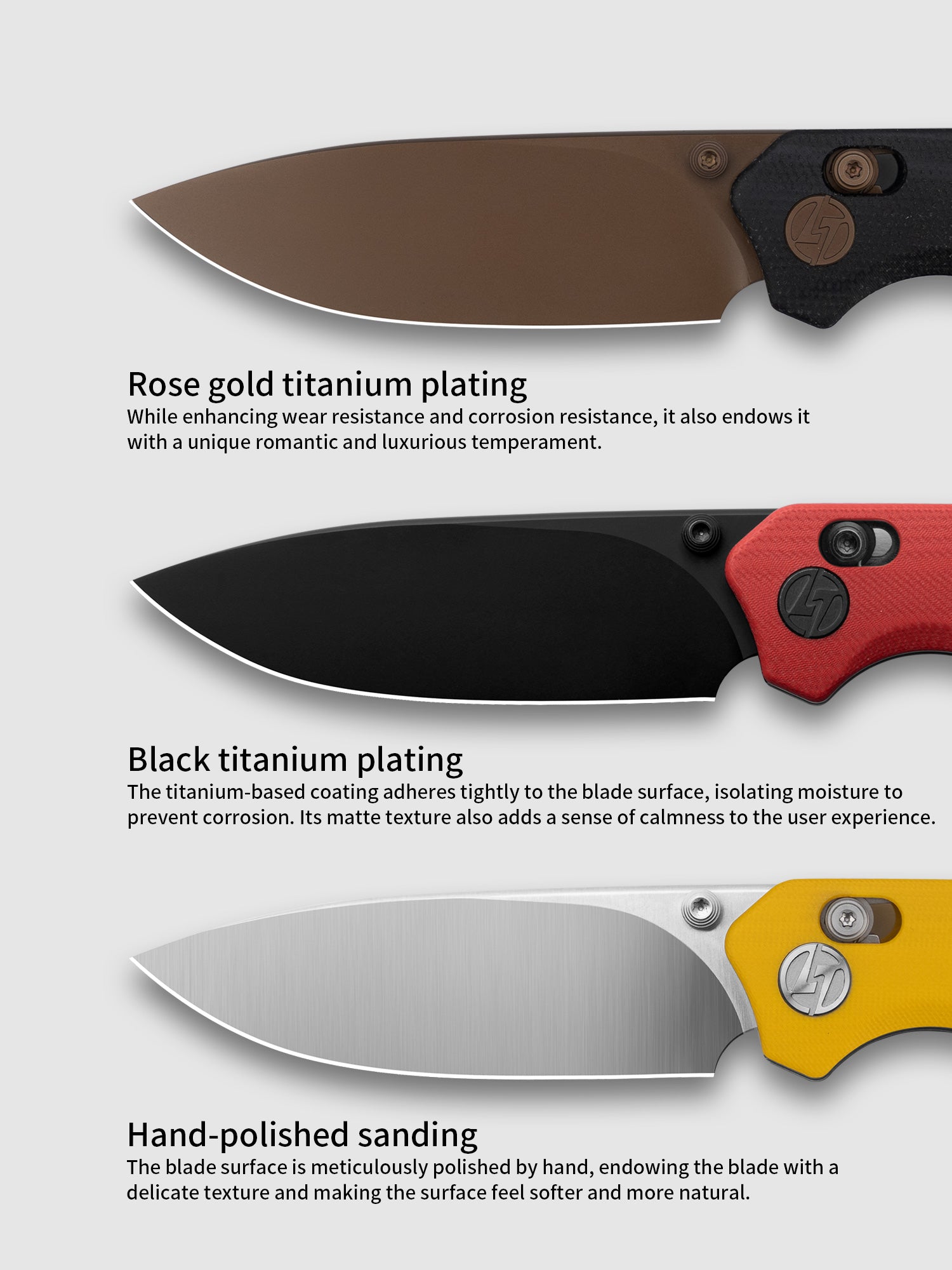 G031 Folding Camping Knife, Crossbar Lock Folding Pocket Knife, 3.3