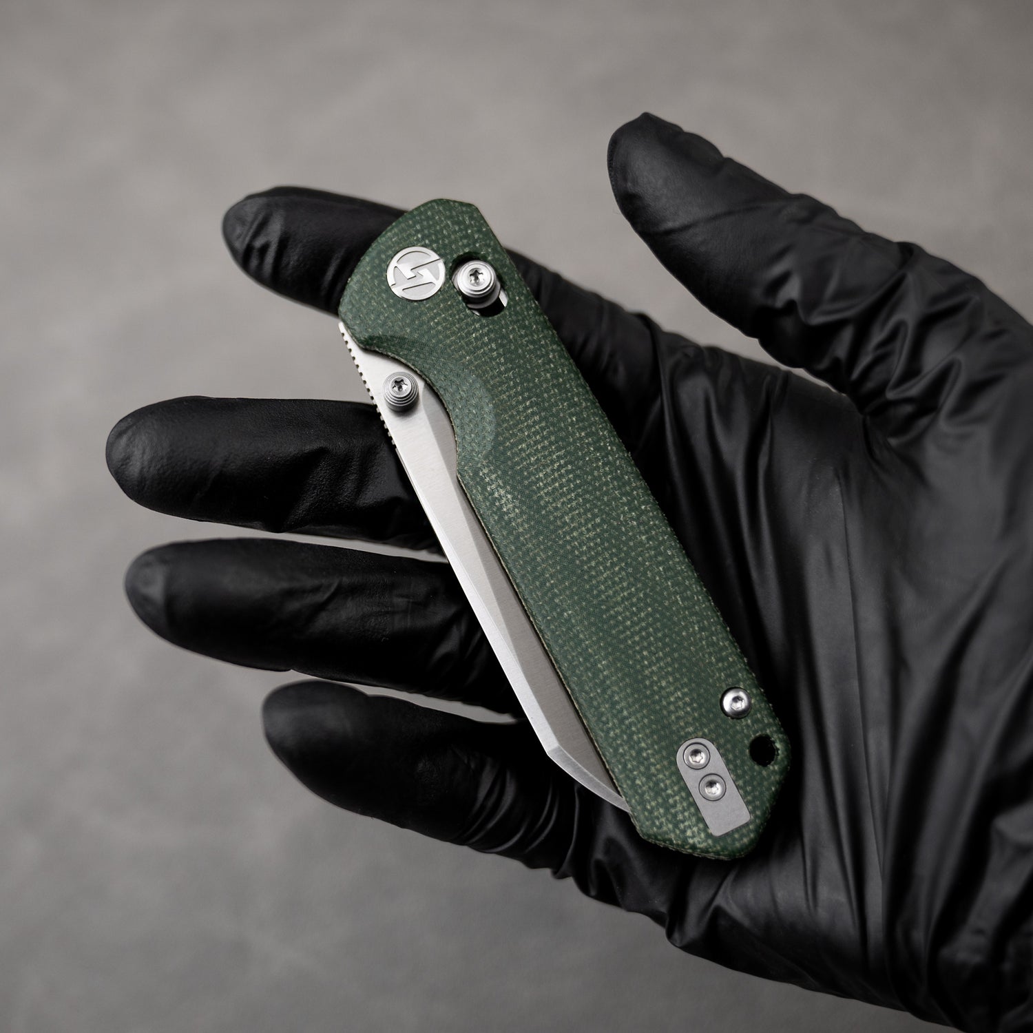 King Penguin G062 Folding Knife (3.35''+14C28N+Carbon fiber surface G10 Handle)-Crossbar Lock-Thumb Stud-Olitans