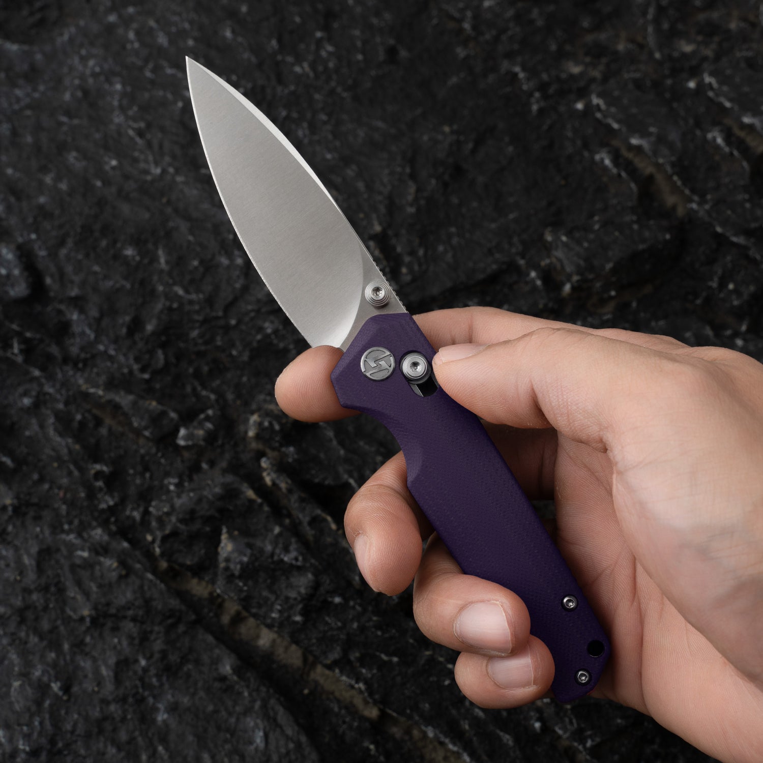 Youth Bird Pocket Knife(3''+14C28N+G10)-Crossbar Lock-Thumb stud-G053