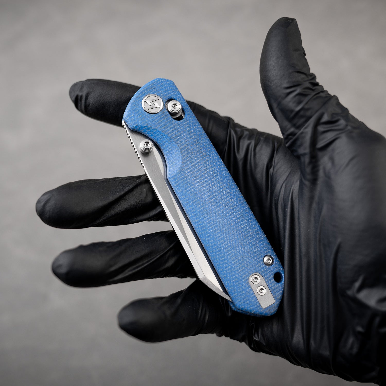 King Penguin G062 Folding Knife (3.35''+14C28N+Carbon fiber surface G10 Handle)-Crossbar Lock-Thumb Stud-Olitans