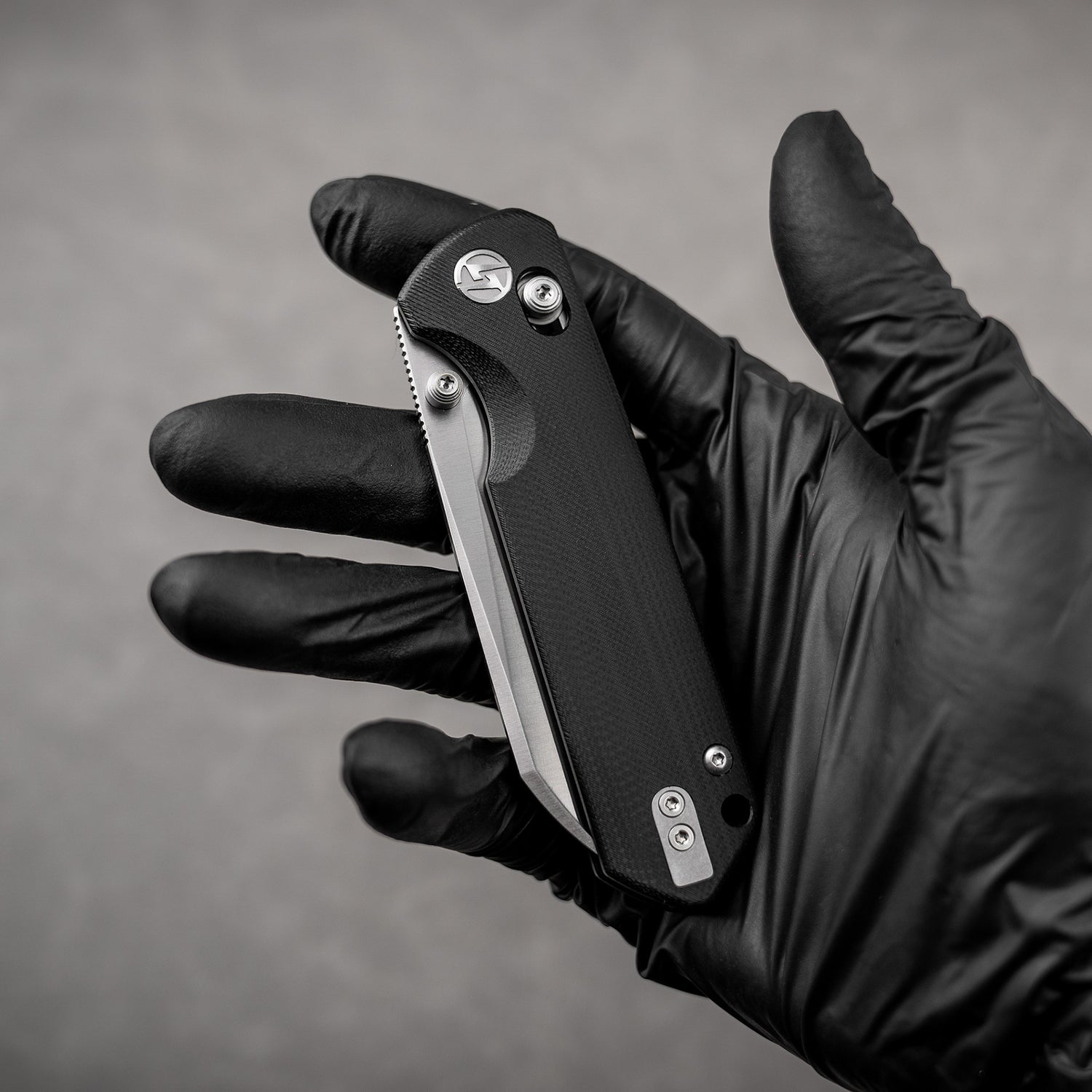 King Penguin G062 Folding Knife (3.35''+14C28N+Carbon fiber surface G10 Handle)-Crossbar Lock-Thumb Stud-Olitans