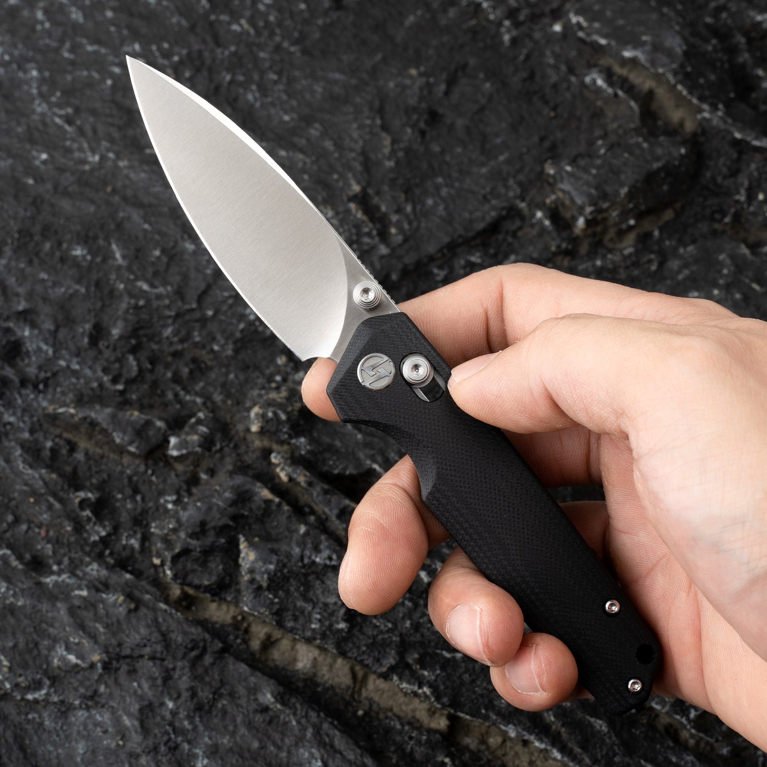 Youth Bird Pocket Knife(3''+14C28N+G10)-Crossbar Lock-Thumb stud-G053