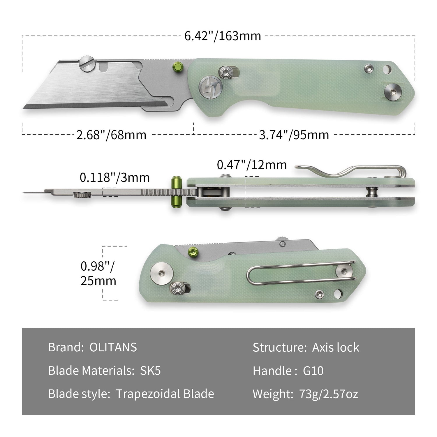 Adélie Penguins G076 Utility Knife (2.68