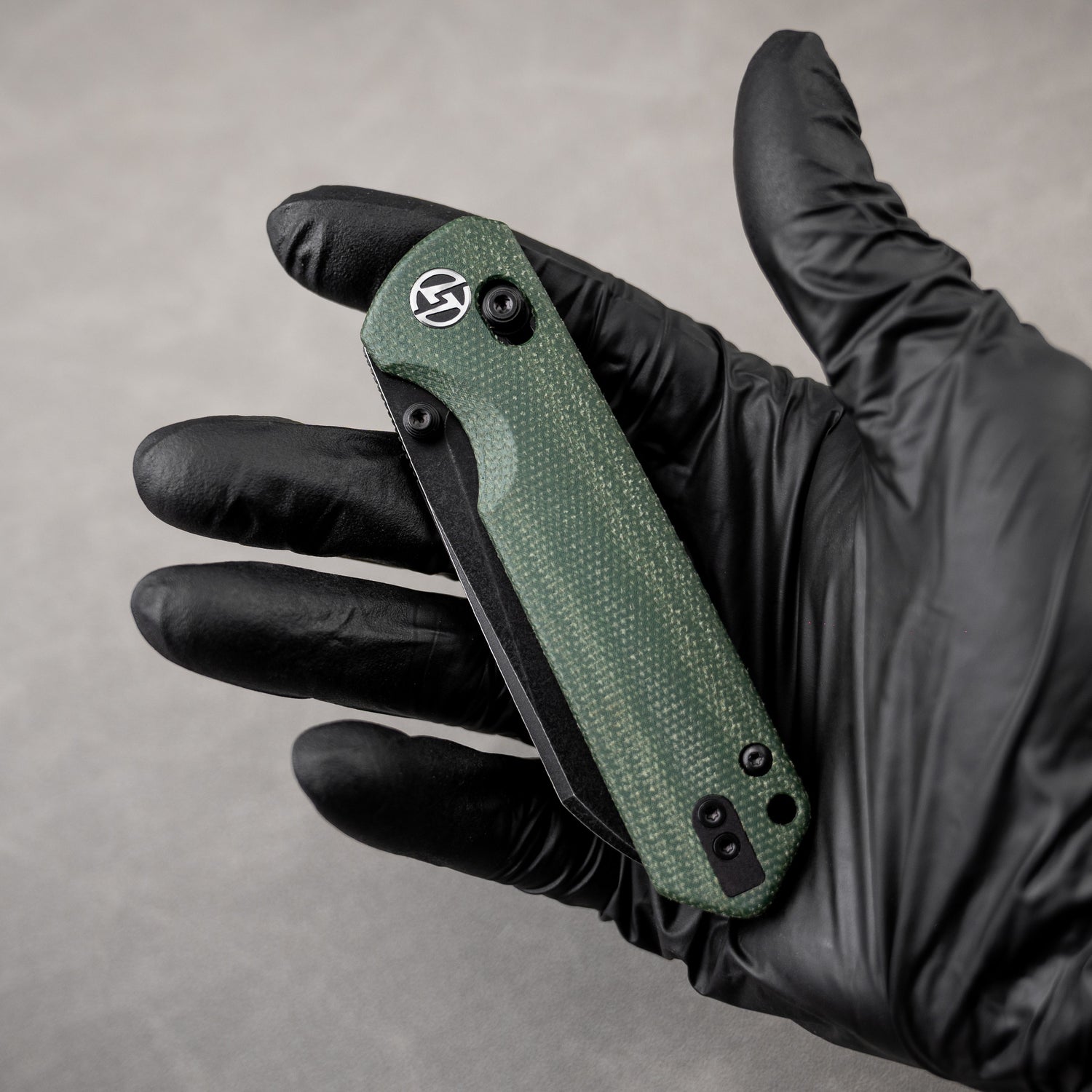 King Penguin G062 Folding Knife (3.35''+14C28N+Carbon fiber surface G10 Handle)-Crossbar Lock-Thumb Stud-Olitans