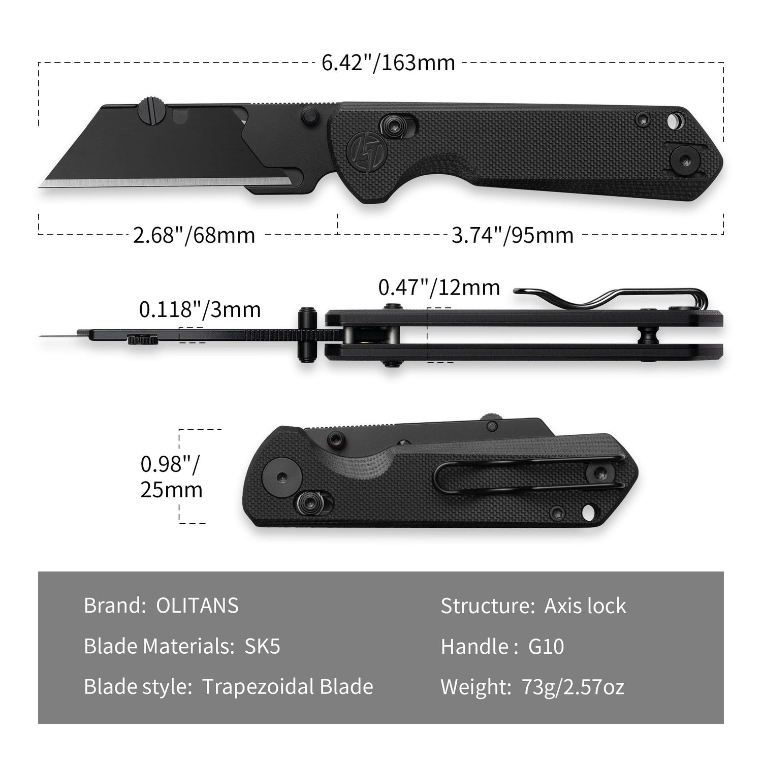 Adélie Penguins G076 Utility Knife (2.68