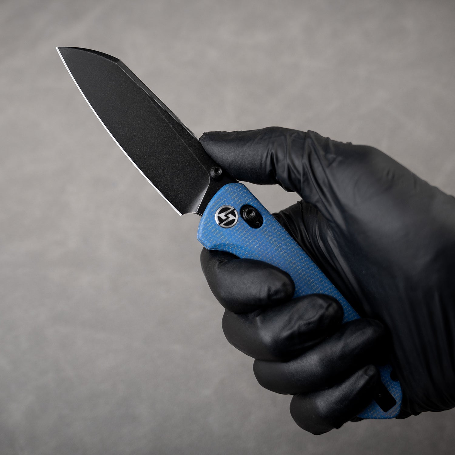 King Penguin G062 Folding Knife (3.35''+14C28N+Carbon fiber surface G10 Handle)-Crossbar Lock-Thumb Stud-Olitans