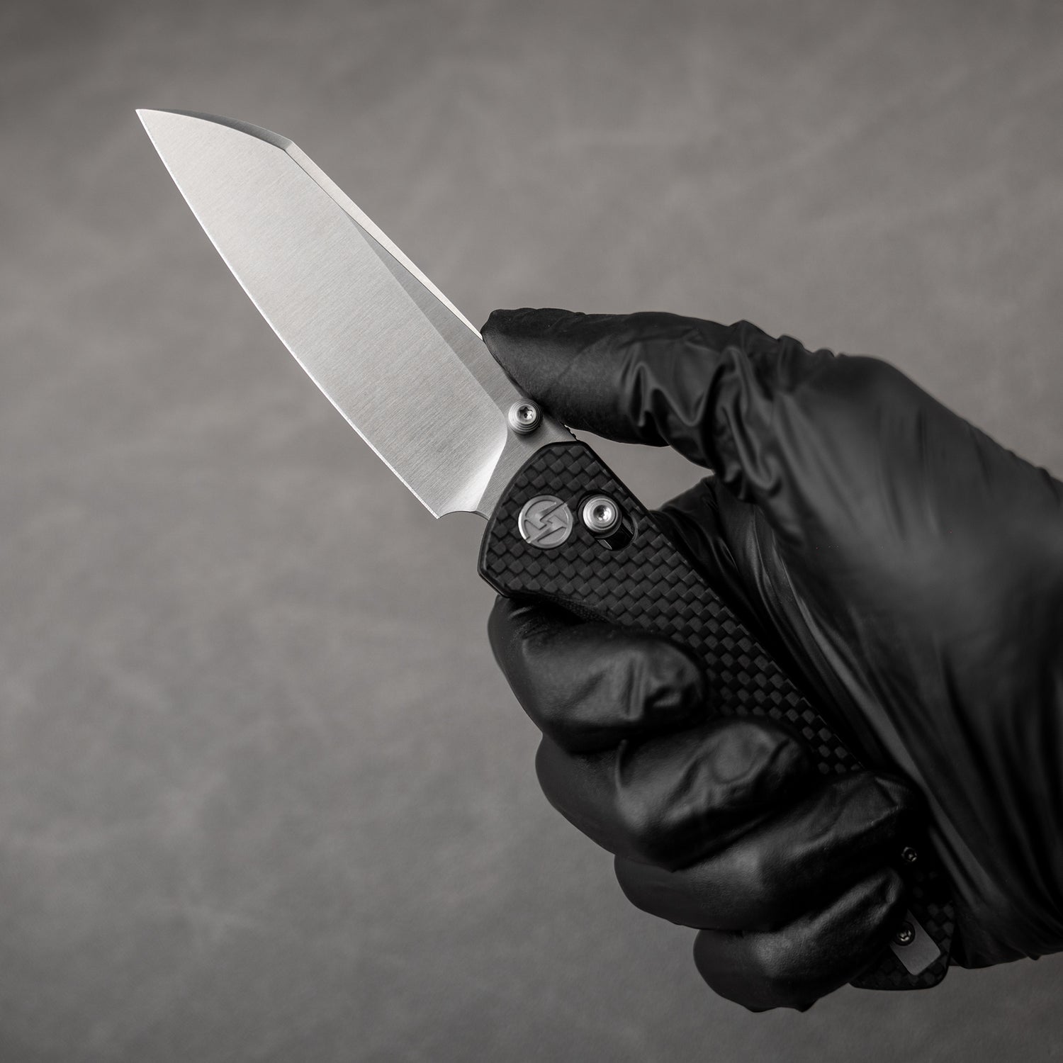 King Penguin G062 Folding Knife (3.35''+14C28N+Carbon fiber surface G10 Handle)-Crossbar Lock-Thumb Stud-Olitans