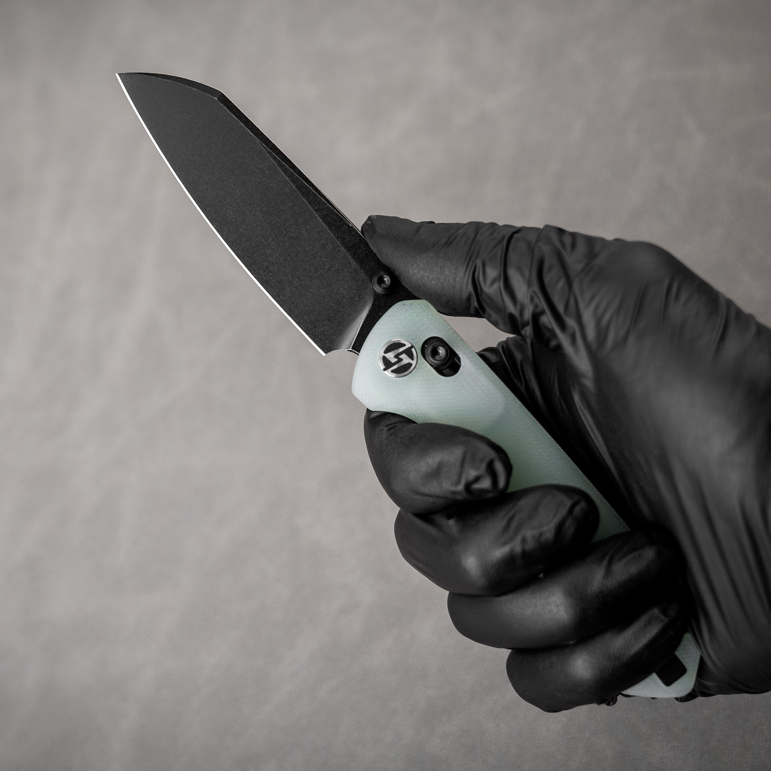 King Penguin G062 Folding Knife (3.35''+14C28N+Carbon fiber surface G10 Handle)-Crossbar Lock-Thumb Stud-Olitans