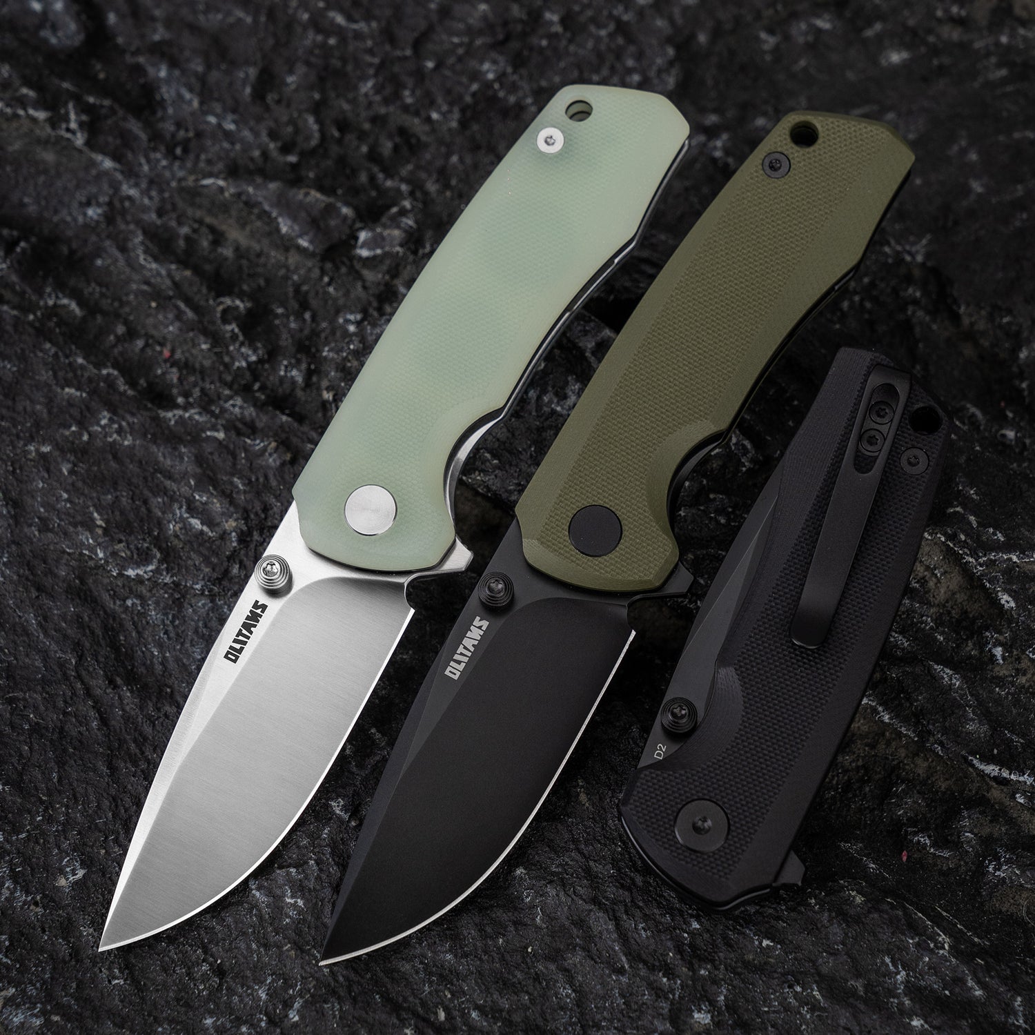 Bomber G061 Folding Knife ( 2.91''+D2+G10 )- Liner LOCK-THUMB STUD-OLITANS