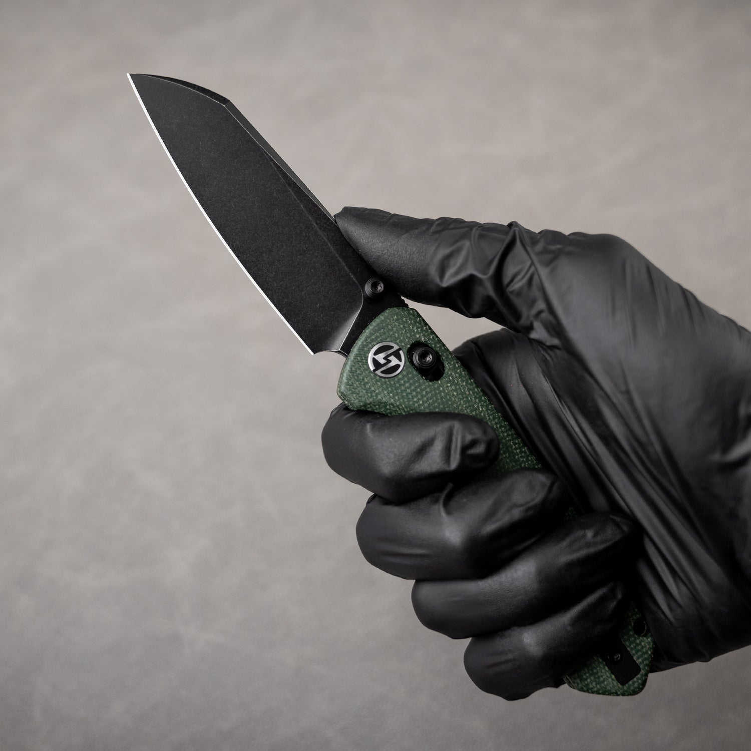 King Penguin G062 Folding Knife (3.35''+14C28N+Carbon fiber surface G10 Handle)-Crossbar Lock-Thumb Stud-Olitans