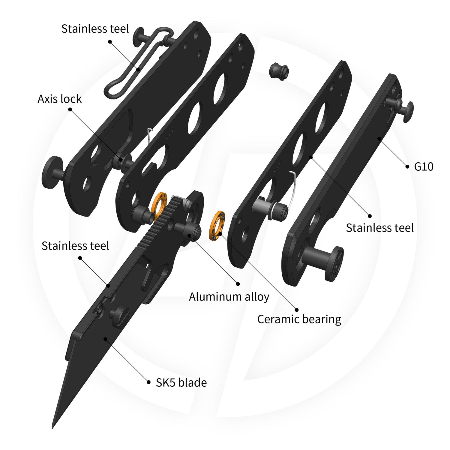 Adélie Penguins G076 Utility Knife (2.68