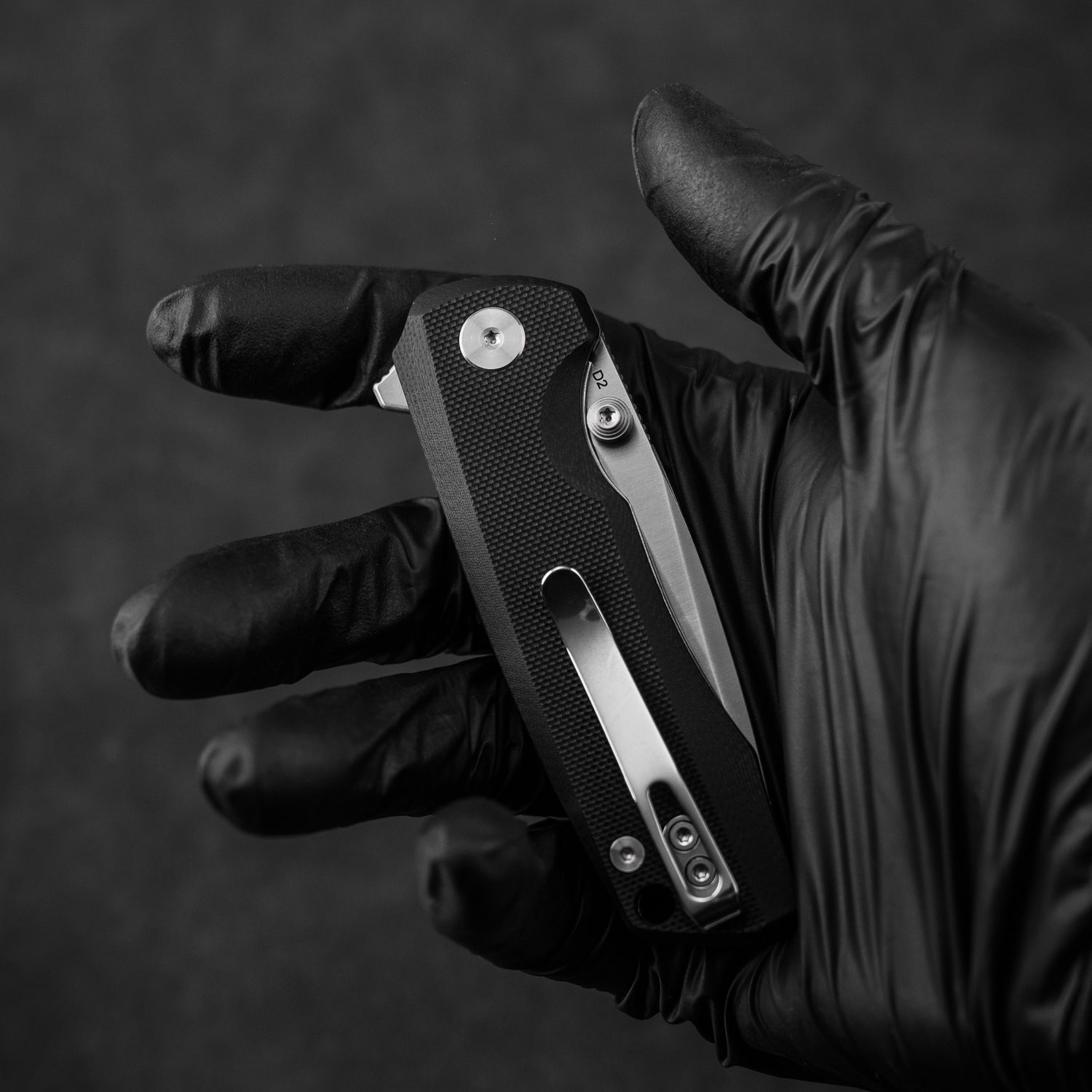 Bomber G061 Folding Knife ( 2.91''+D2+G10 )- Liner LOCK-THUMB STUD-OLITANS