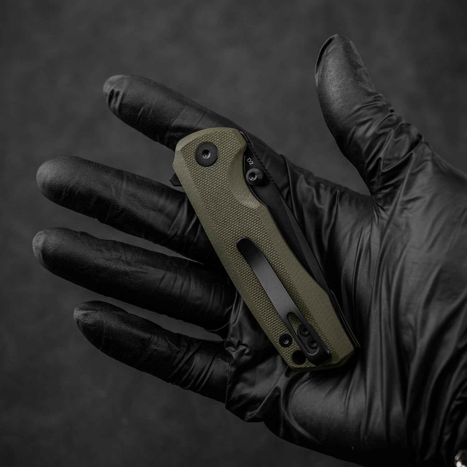 Bomber G061 Folding Knife ( 2.91''+D2+G10 )- Liner LOCK-THUMB STUD-OLITANS