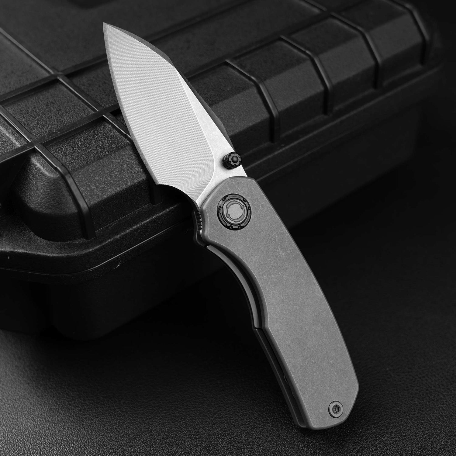 Mini Ti-Mastiff T074( 2.36'' + Bohler M390 + Step milled+Titanium )Folding Knife
