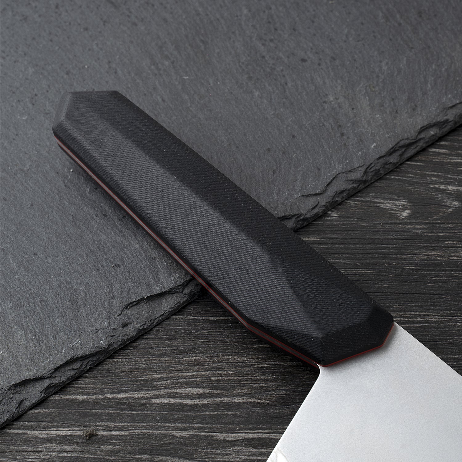 Chef's Knife, 8 in Professional Chef Kinfe VG-10, Ultra Sharp Kitchen Knife, G10 Handle (Black)