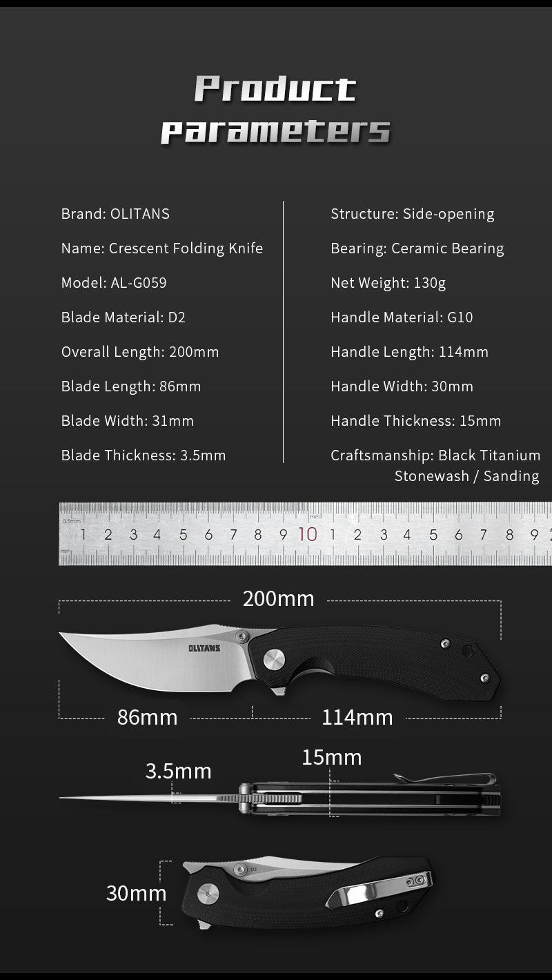 Crescent G059 Folding Knife – 3.38