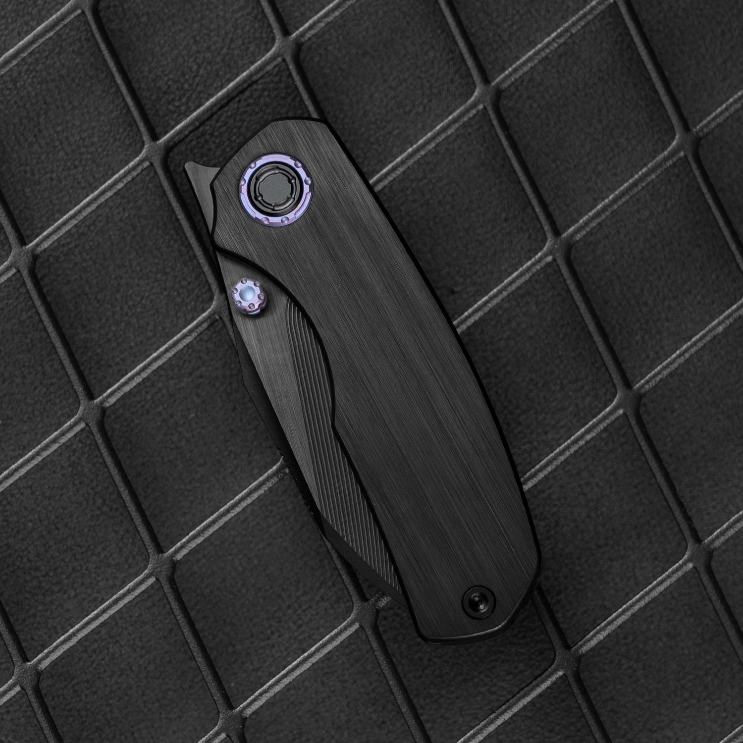 Mini Ti-Mastiff T074( 2.36'' + Bohler M390 + Step milled+Titanium )Folding Knife