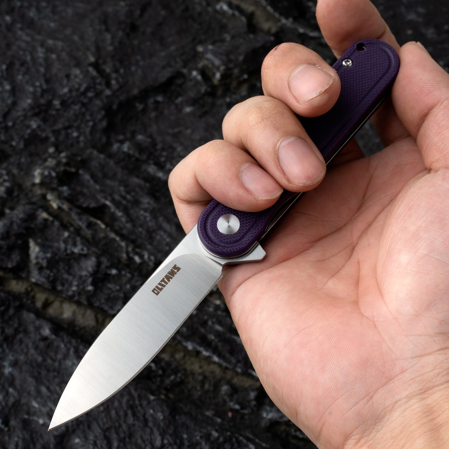 Rocket Pocket Knife (2.75''+D2+G10)-Liner Lock-Flipper-G040