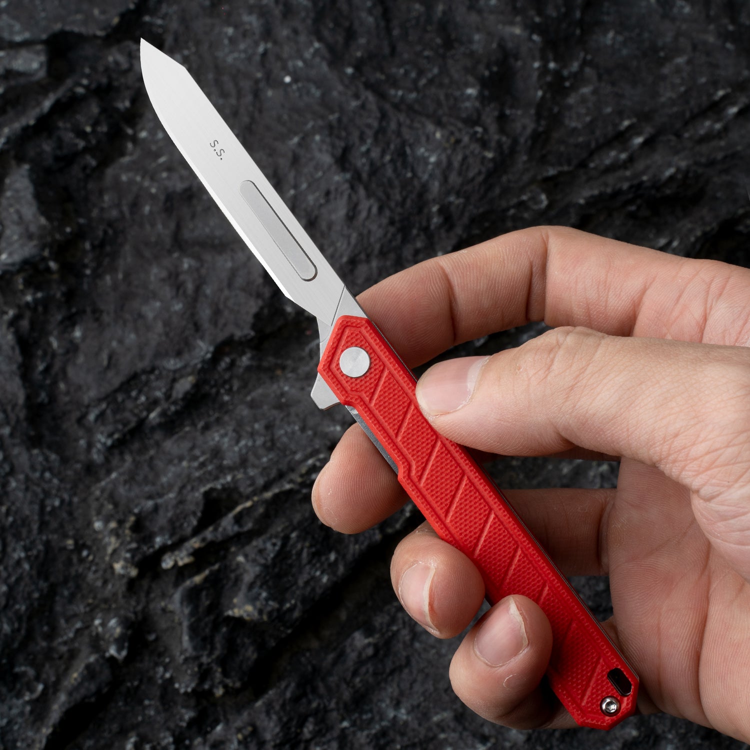 G046 Mecha Folding Sacalpel Knife G10 handle suitable for #24 & #60 Blade