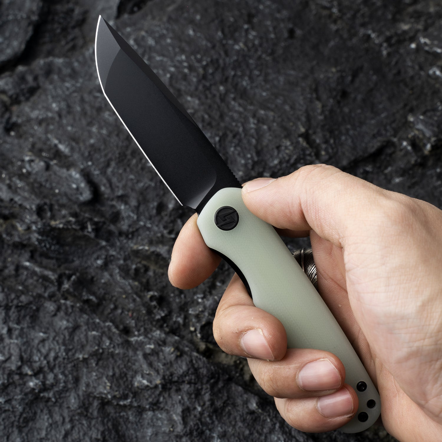 Stealth G047 3'' 14C28N Blade Pocket Knife, G10 Handle, Liner Lock, Front Flipper