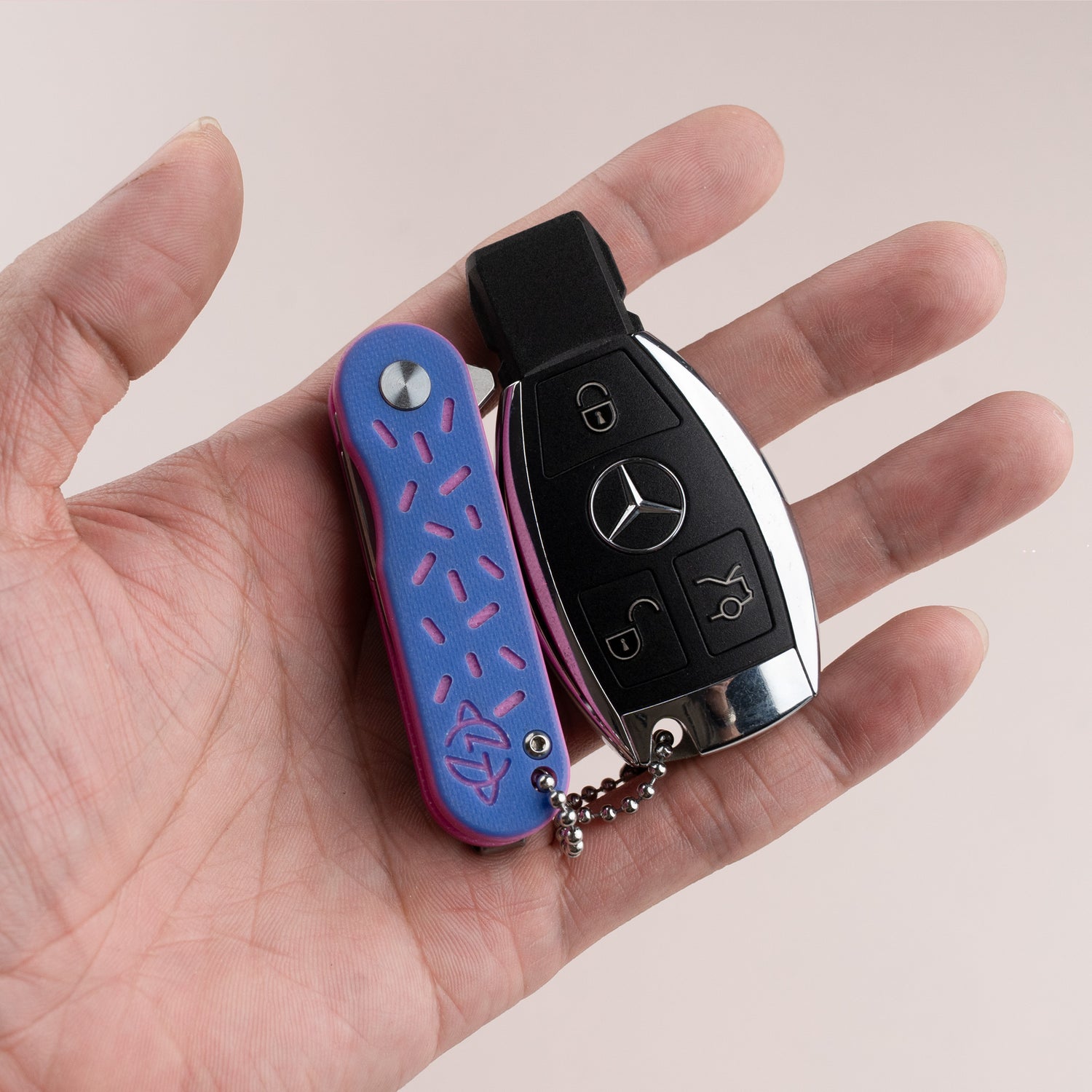 Spaceship Pocket Knife (1.93'' -D2 Blade-G10 Handle)-Liner Lock-Flipper-G048