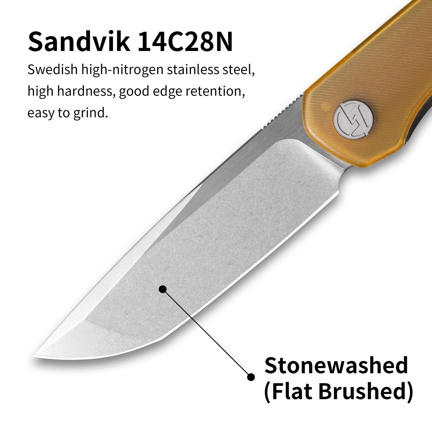 Stealth G047(3.07'' +14C28N +G10)Liner Lock-Front Flipper