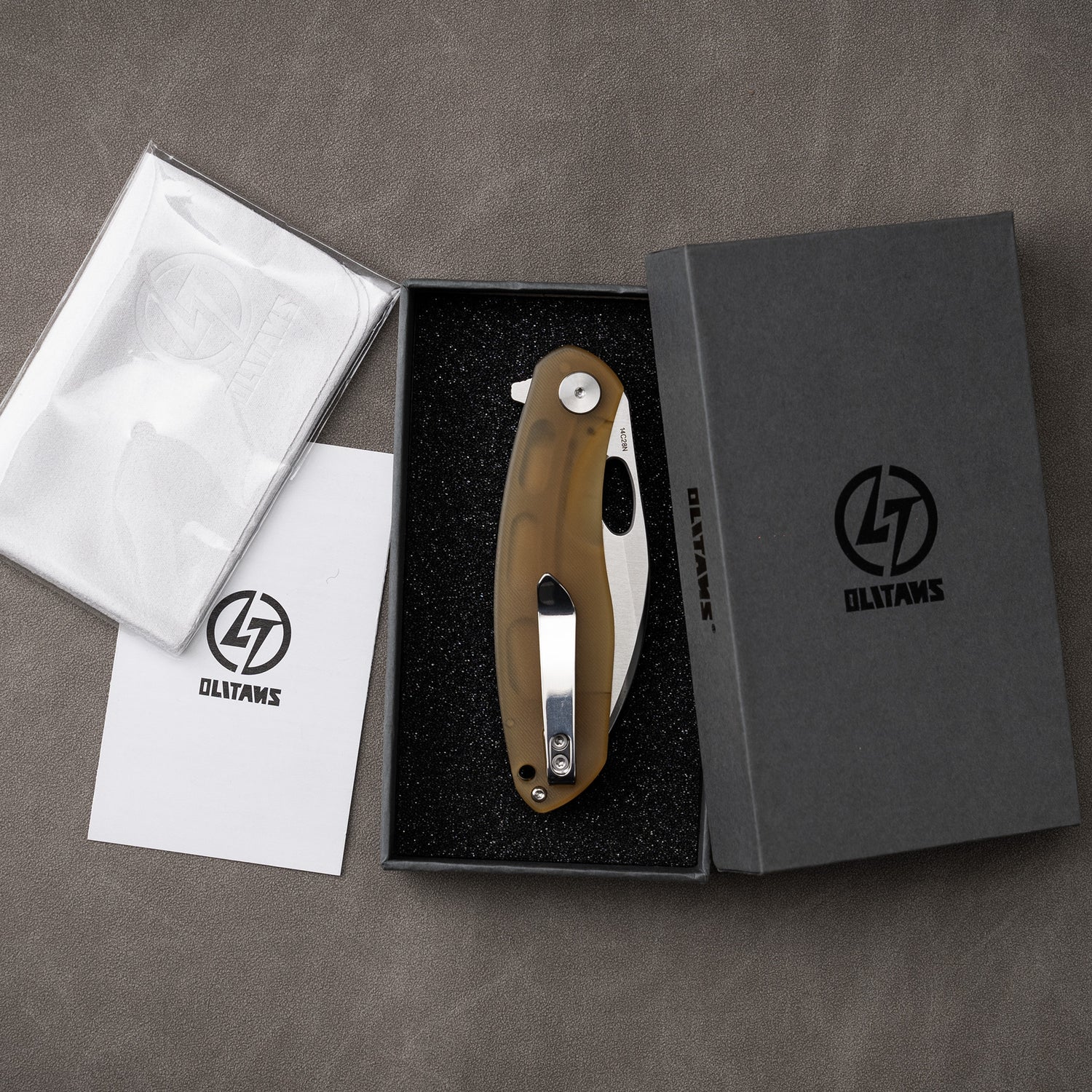Boxed knife – PEI handle with satin finish blade