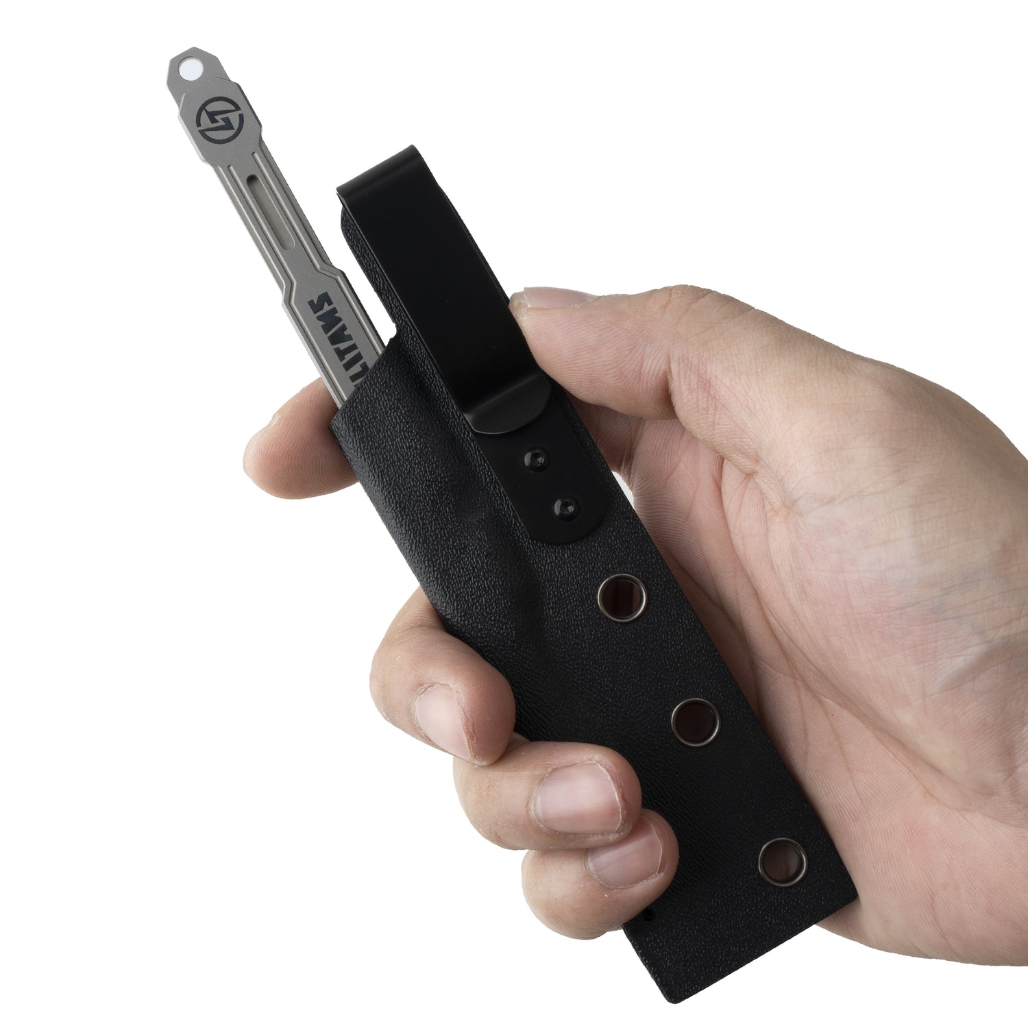 T020 Scalpel knife, 5.7'' Titanium scalpel handle, with 10pcs #24 Blades and Knife sheath, EDC Multi-Tool Craft Knives for Box Opening, Paper Cutting