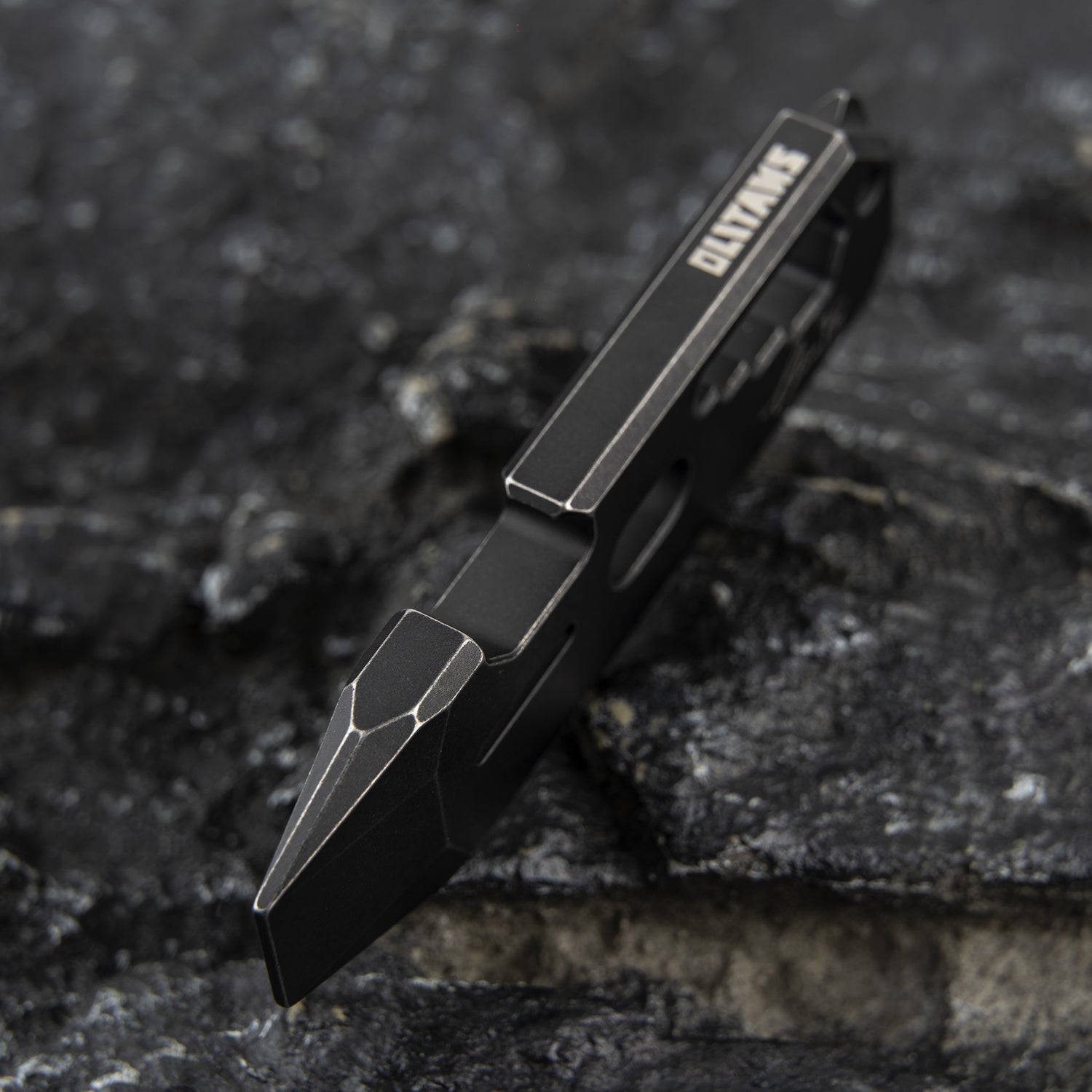 T042 Cyber Bison EDC Pry Bar Titanium Alloy Multitool(Silver Sandblasted)