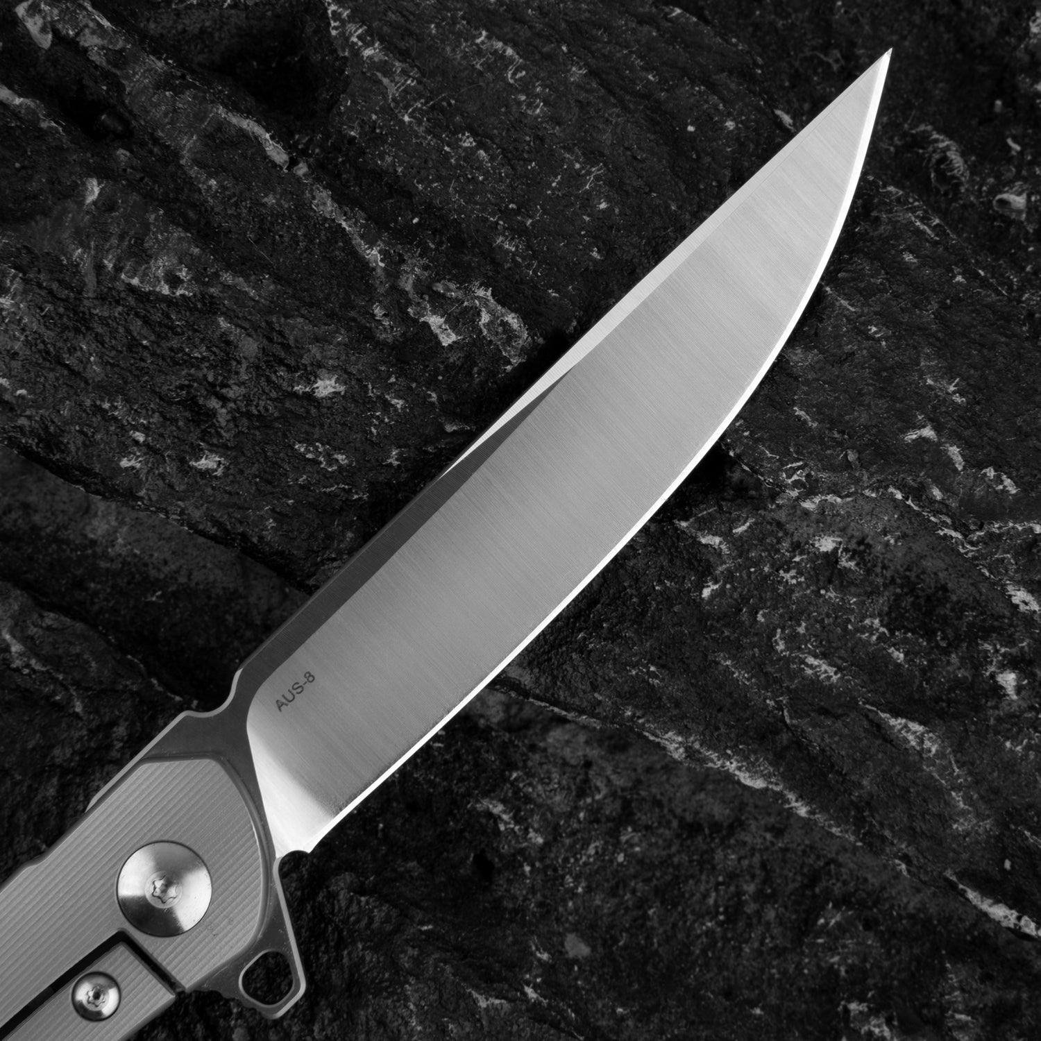 Vector Pocket Knife (3.35''+AUS-8 Blade+Titainium)-Frame Lock-Flipper-T051