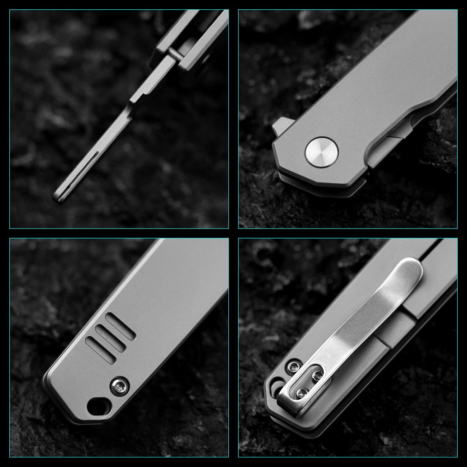 T058 Folding Scalpel Knife Titanium Alloy handle suitable for #24 & #60 Blade