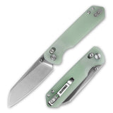 King Penguin G062 Folding Knife （3.35''+14C28N+Carbon fiber surface G10 Handle）-Crossbar Lock-Thumb Stud-Olitans