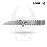 Hoopoe T082（3.42"+S45VN + Silver Titanium）- Horizontal Hand Satin